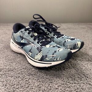 Brooks Ghost 14 Running Shoes Womens 9.5 Blue Lightweight Gym‎ Sneakers Walking